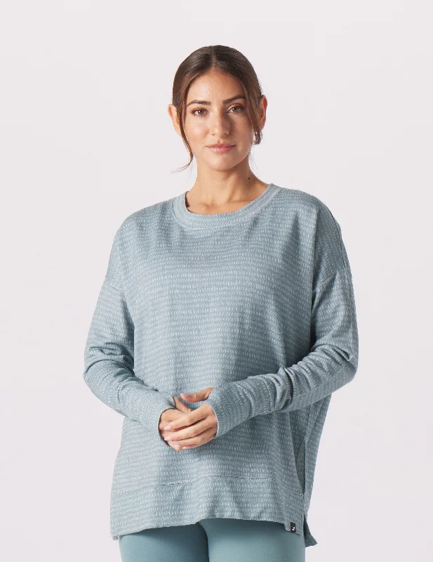 Flash Sales Lounge Long Sleeve: Lagoon Pebble