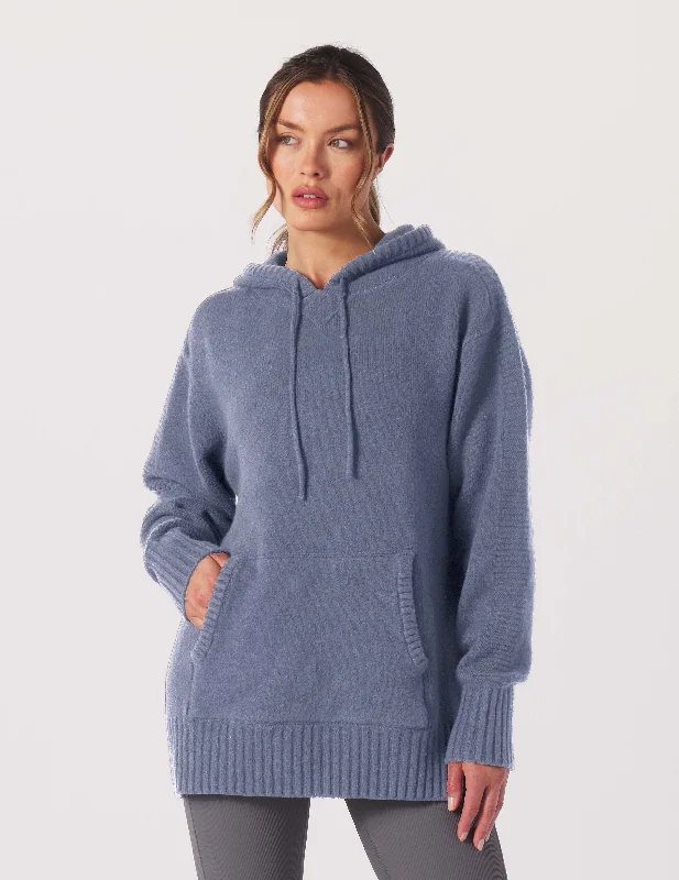 Flash Sales Knit Up Unisex Hoodie: Washed Blue