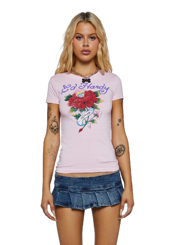 Clearance Event Diamond Flower Fitted Tee