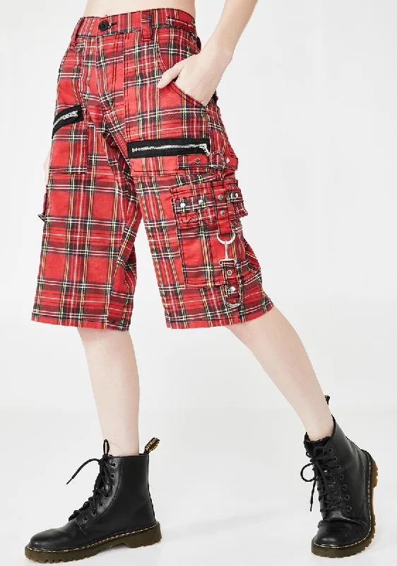 Urban Sophistication Plaid Punk Rock Shorts