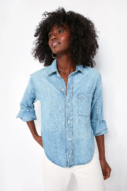 Crazy Price Slashing Tide Kayla Shrunken Denim Shirt