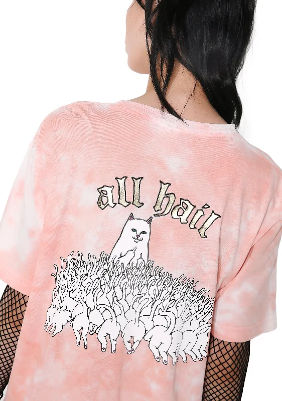 Big Savings On Rustic Countryside Styles Acid Wash All Hail Tee