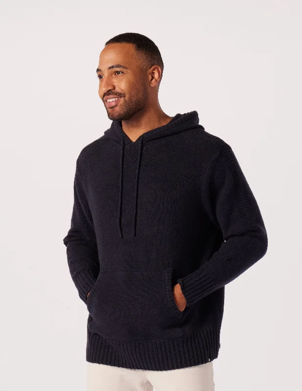 Style Without Limits Knit Up Unisex Hoodie: Black