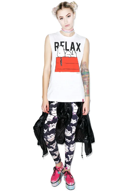 Trend Forward Threads Snoopy Relax Muscle Tee