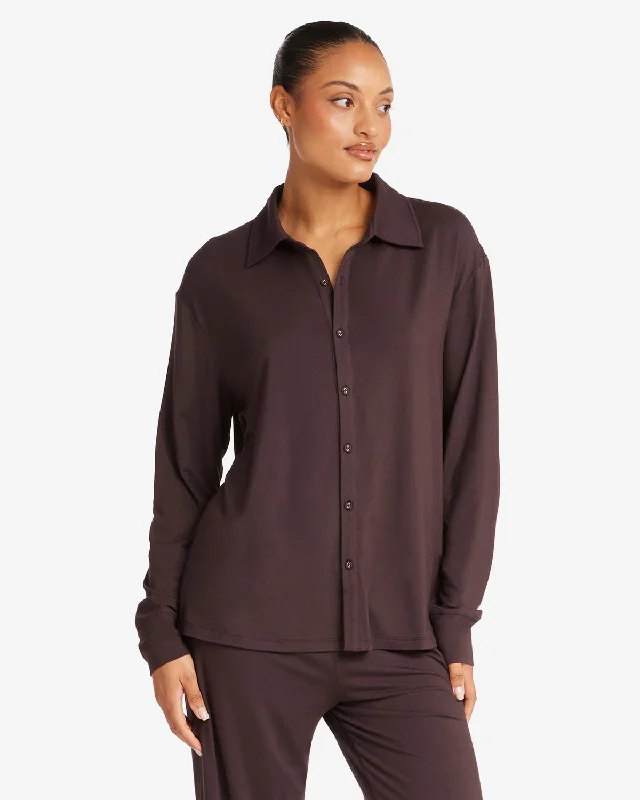 Big Savings On Rustic Countryside Styles Sleep Shirt | Espresso