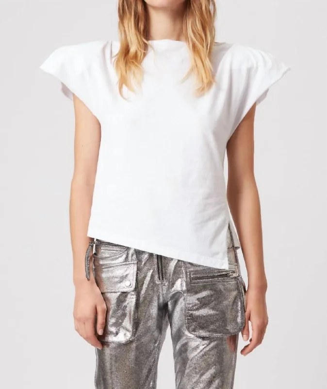 The Epitome Of Modern Women's Fashion Sebani Cotton Tee In White