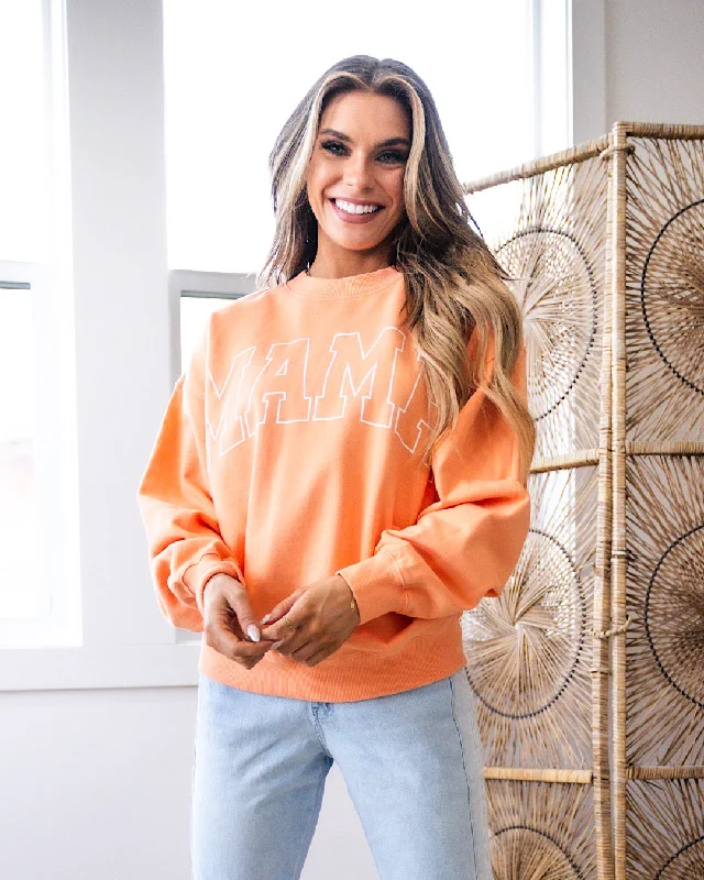 Ride The Style Wave Mama Tangerine Sweatshirt FINAL SALE