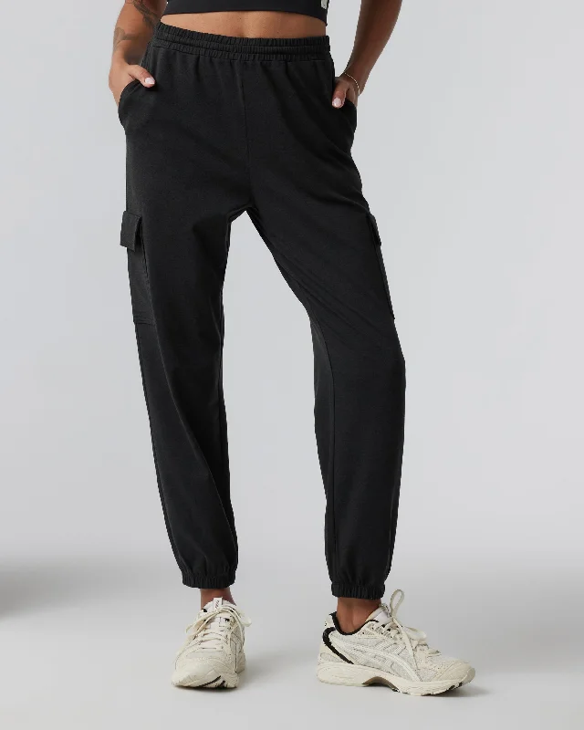 Polished Finish Women's Boyfriend Cargo Jogger