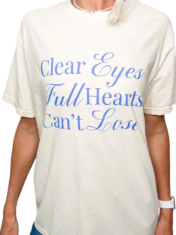 Chic & Cozy Apparel Friday Night Lights Tee Shirt In White