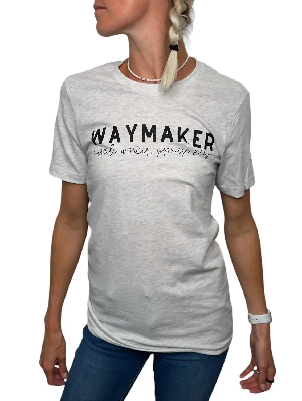 Seasonal Trends Waymaker Tee Top In White