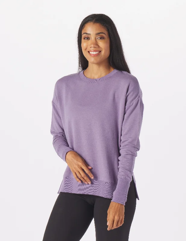 Trend Forward Threads For Her Lounge Long Sleeve: Amethyst