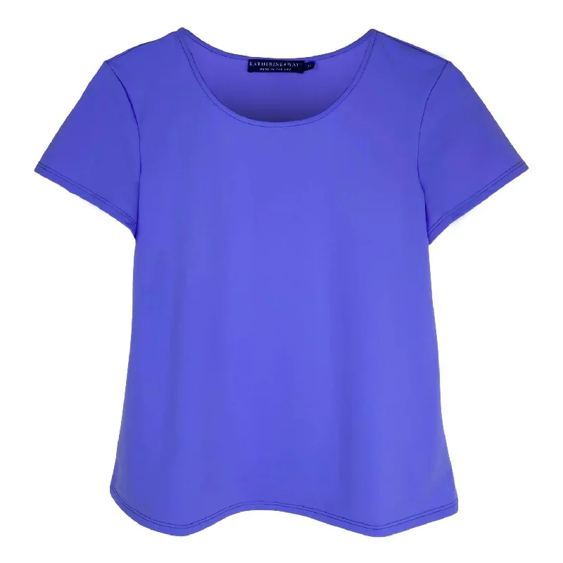 Chic And Edgy Women's Fenwick Crew Neck Tee In Lilac