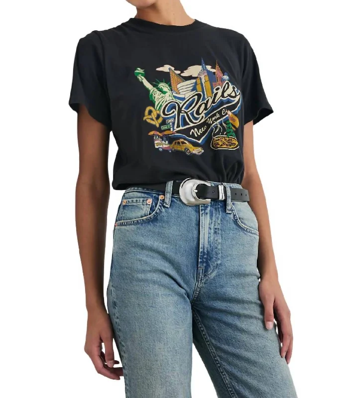 Save On Classic Elegant Styles Boyfriend Tee In Rails New York