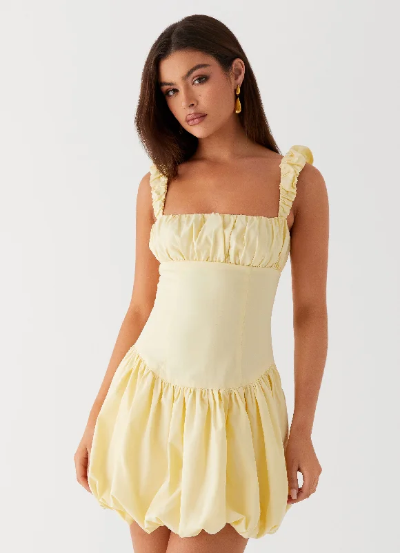 Trend Alert Clove Mini Dress - Yellow