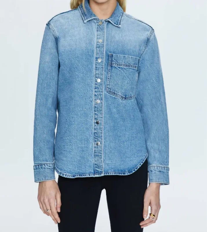 Redefining Women's Fashion Liv Denim Shirt In Fonda