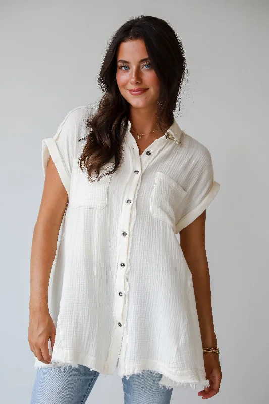 Seasonal Fashion FINAL SALE - Remarkably Darling Linen Tunic