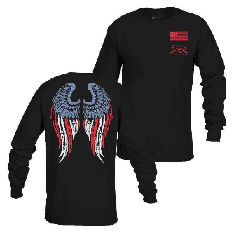 Weekend Special Women's Freedom Angel Long Sleeve - Black