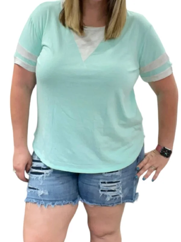 Popular Collection Short Sleeve Tee In Mint