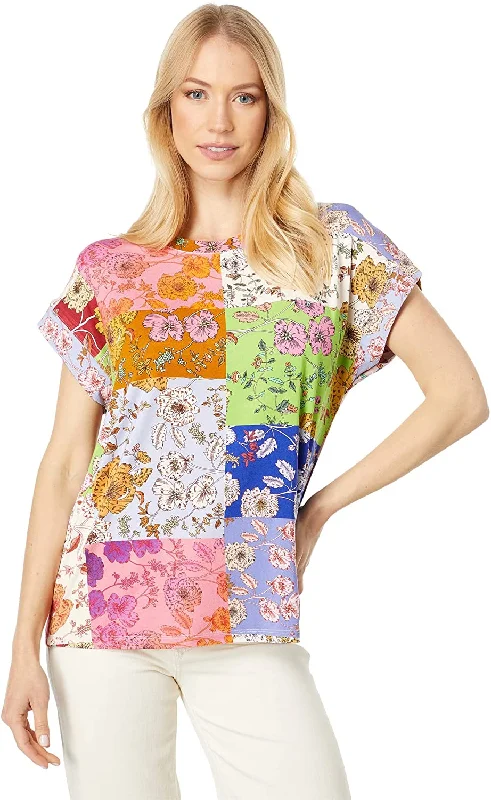 Chic & Cozy Collection Johnny Was Cosmo Womens Relaxed Tee Multicolour Ladies Top Shirt