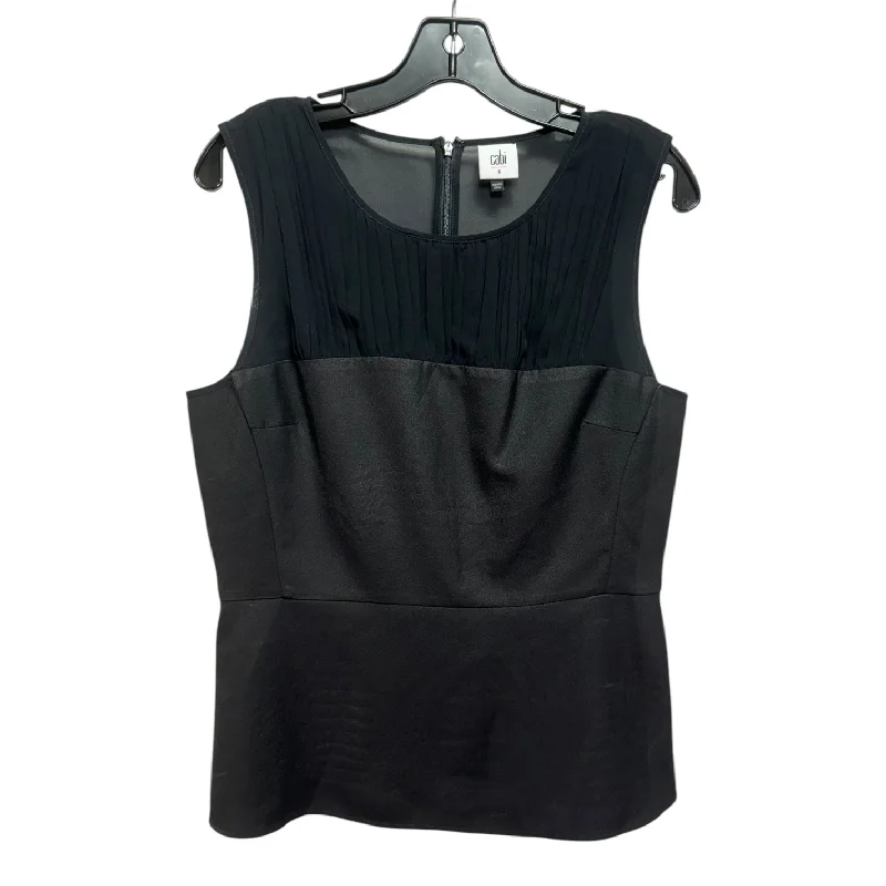 Top Sleeveless By Cabi In Black, Size: 8