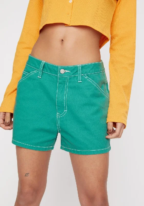 Limited Stock, Big Sale Green High Rise Carpenter Shorts