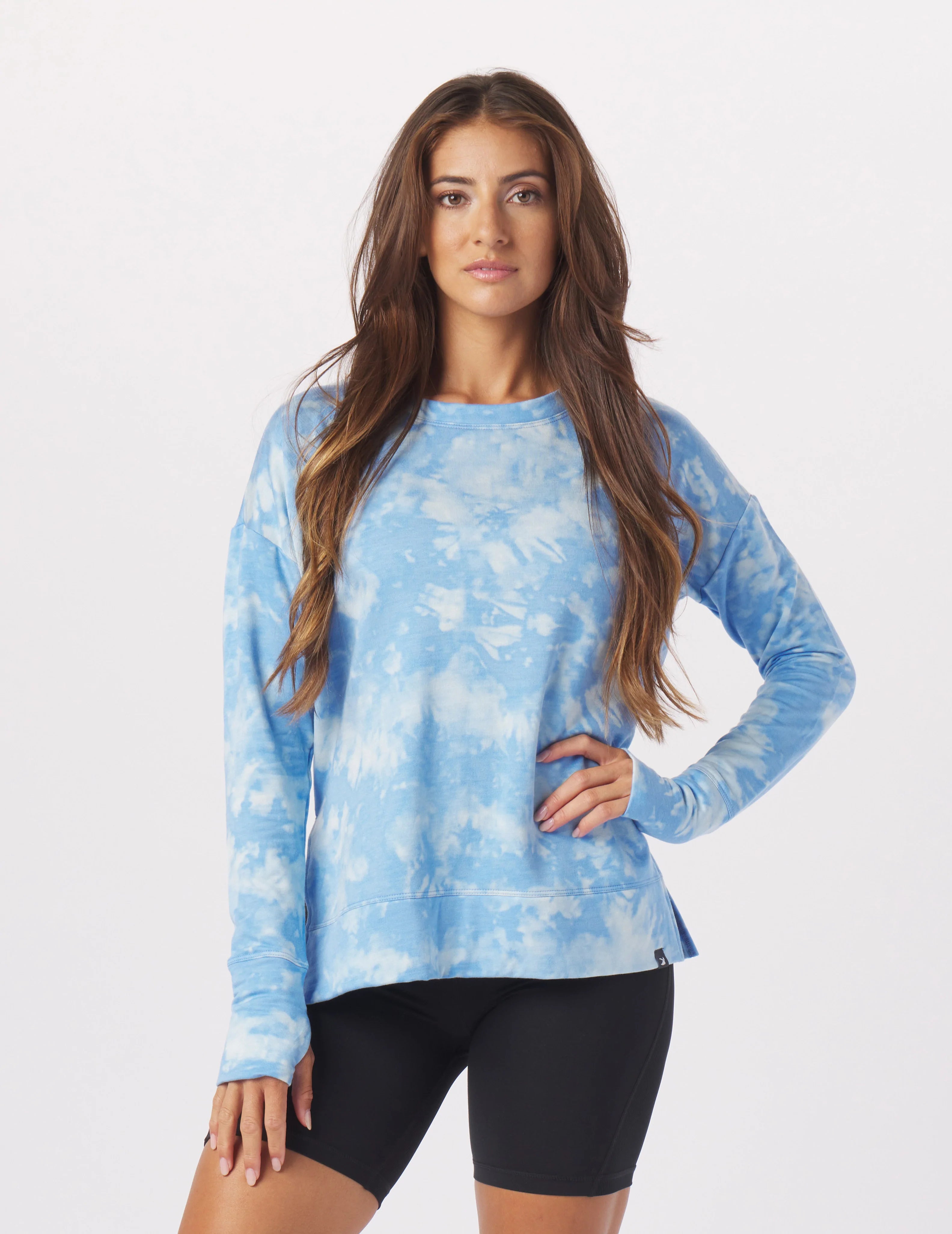 Latest Trends Lounge Long Sleeve: Ice Blue Stone Dye