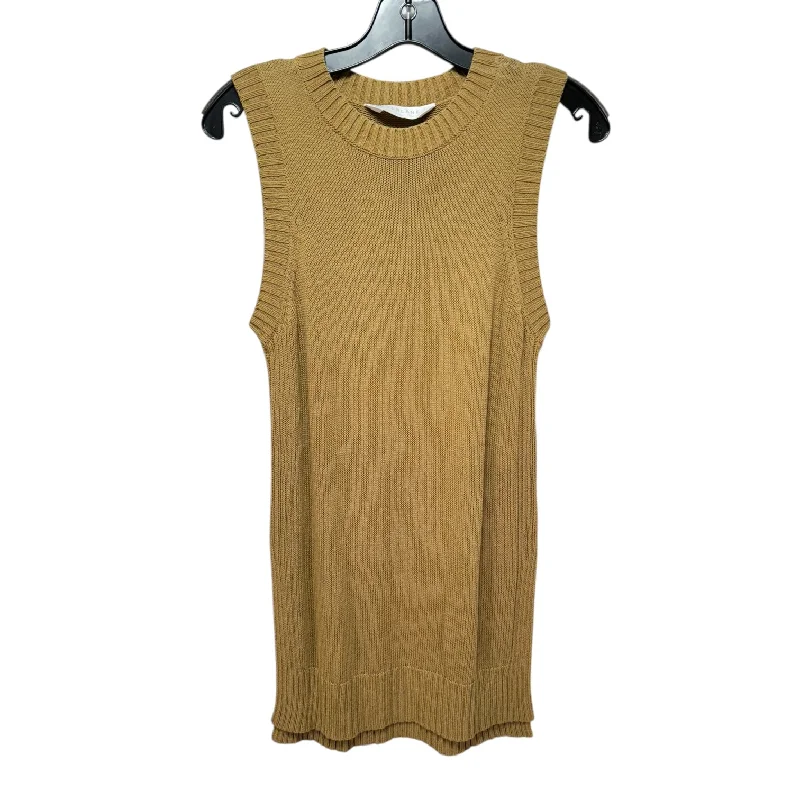 Knit Top Sleeveless By Everlane In Tan, Size: S