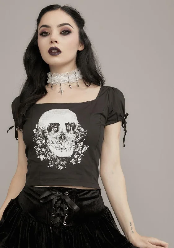 Wardrobe Essentials Death Grows Graphic Baby Tee