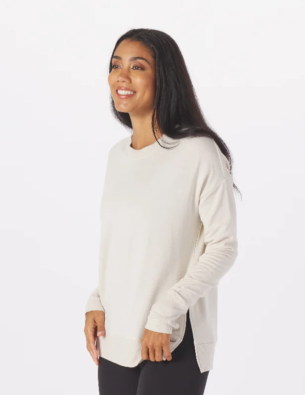 Special Occasion Wear Lounge Long Sleeve: Oatmilk