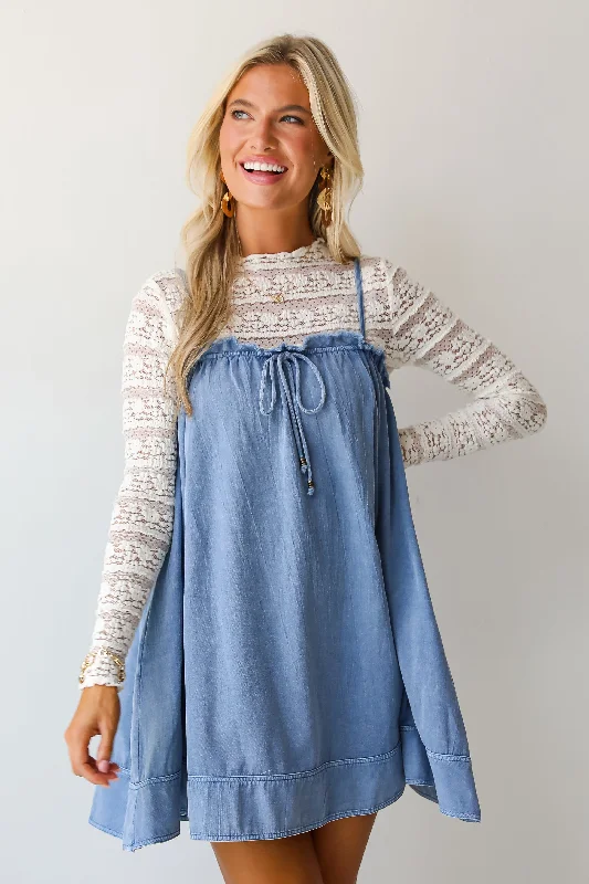 Casual Chic FINAL SALE - Sweet Reputation Denim Mini Dress