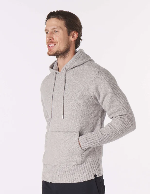 Seasonal Fashion Knit Up Unisex Hoodie: Ash Grey