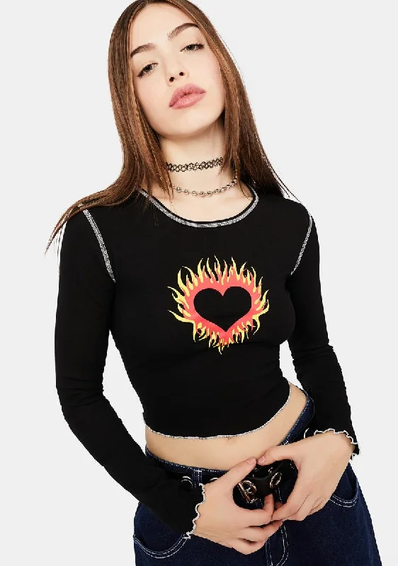 Wardrobe Upgrade String The Lights Flame Heart Tee