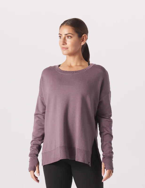 Wardrobe Update Lounge Long Sleeve: Berry Wine