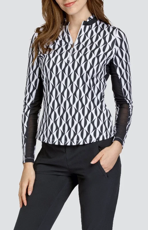 Luxury Fashion Adalane Top - Magnetic Geo