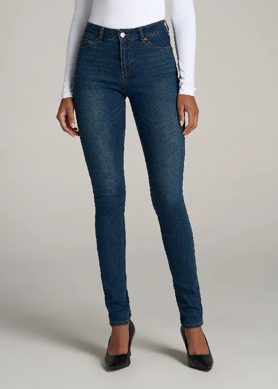 Comfortable Clothes Sarah MID RISE SKINNY Tall Women's Jean in Blue