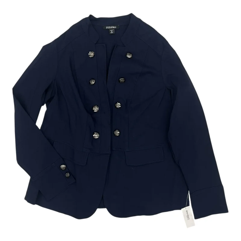 Blazer By Roz And Ali In Navy, Size:1X