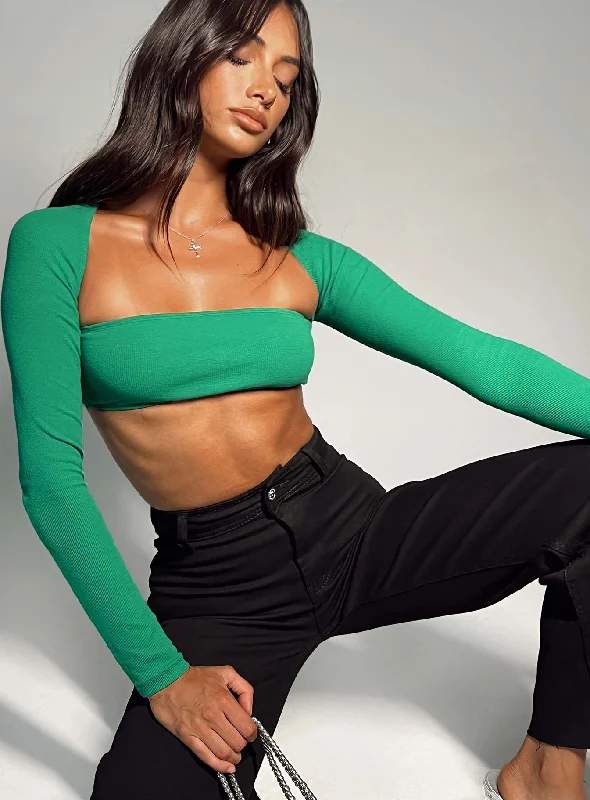 Classic Appeal Sharli Long Sleeve Top Green