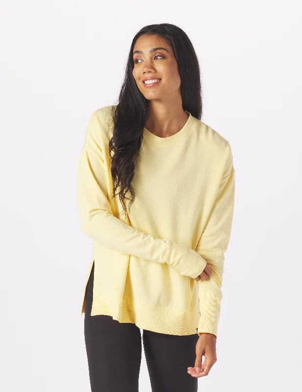 Comfort First Women's Fashion Lounge Long Sleeve: Butterscotch