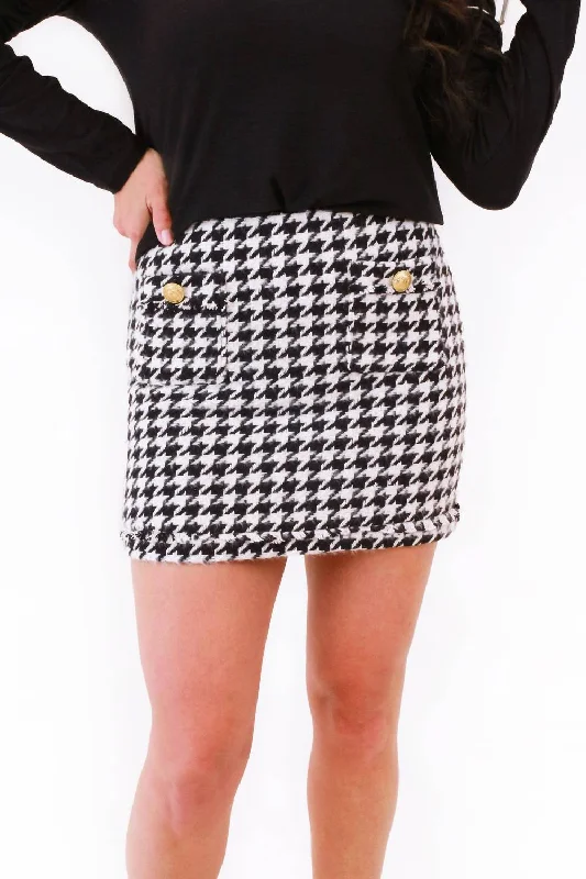 Comfortable Clothes Cavalli Skirt In Houndstooth