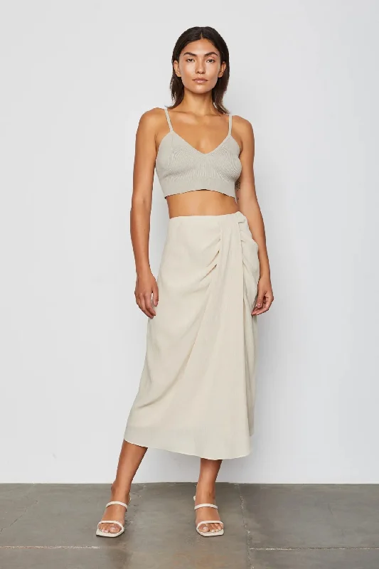 Elegant Simplicity Wardrobe Nessa Skirt in Linen