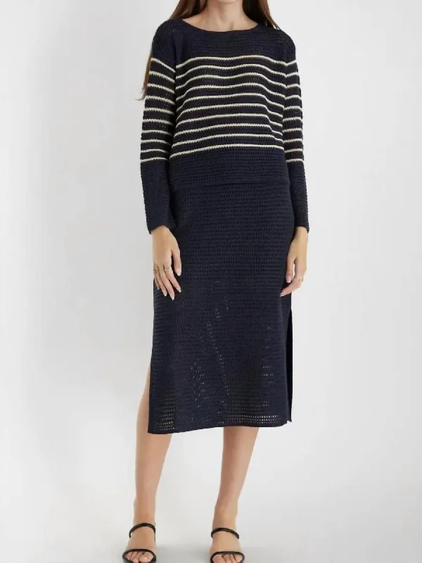 Pastel Styles The Sofie Skirt In Navy