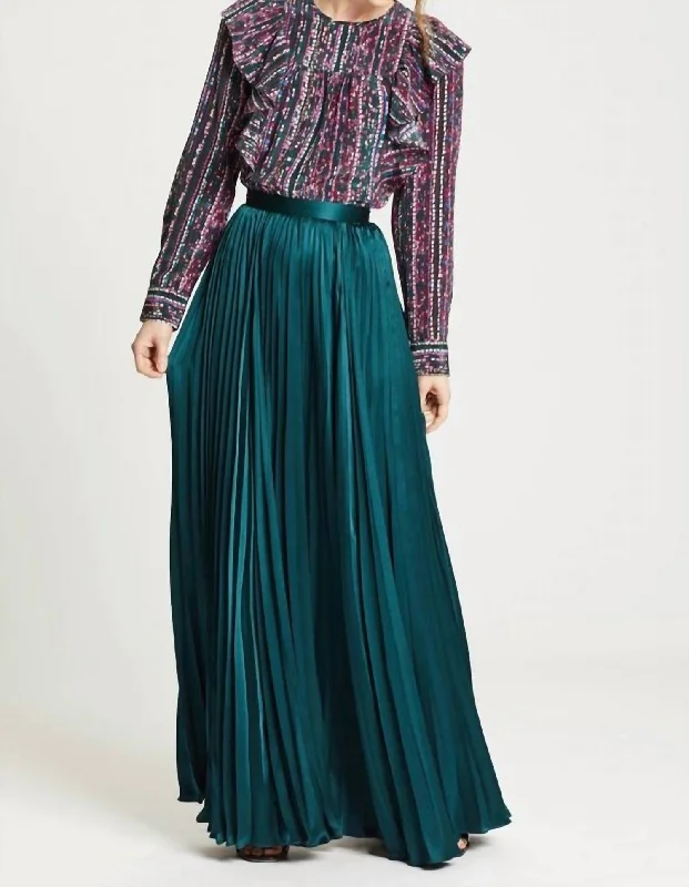 Crazy Price Slashing Wesley Maxi Skirt In Emerald