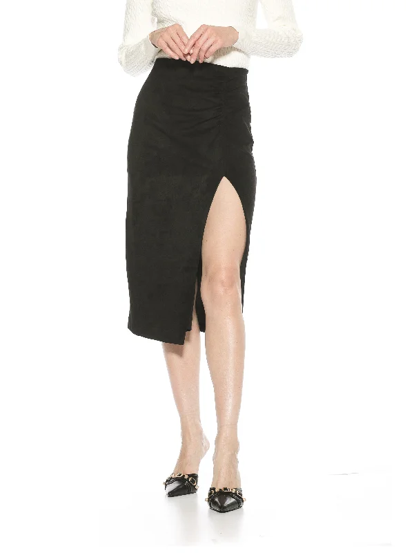 New Styles Just In Zayla Suede Skirt