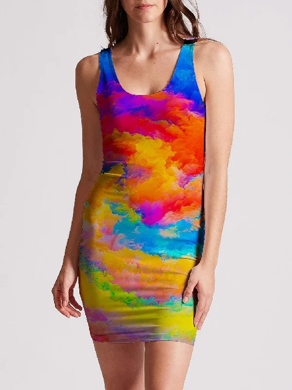 Trendy Aesthetics Color Storm Mini Dress