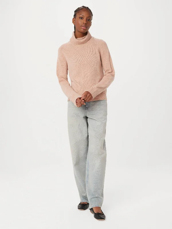 Eco Friendly Fashion Sale The Yak Wool Turtleneck in Blush Pink