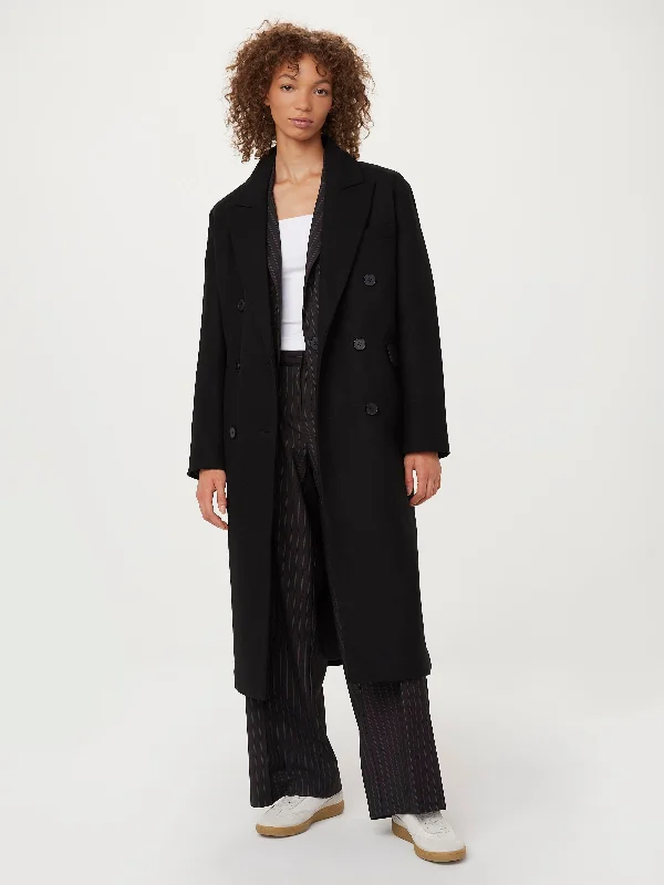 Exclusive Deals Online The Frances Recycled Wool Topcoat in Black