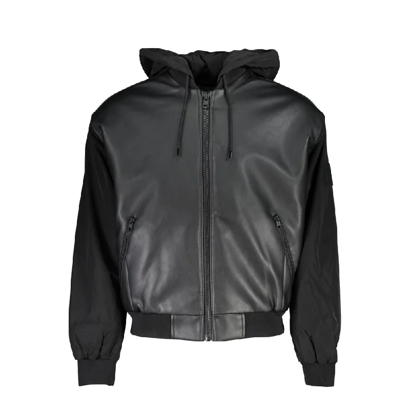 Inspired By You, Designed For You Calvin Klein Sleek  Contrast-Trim Jacket with Women's Hood