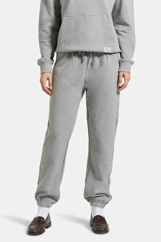 Trending Items Cross Loop French Terry Sweatpant - Heather Grey