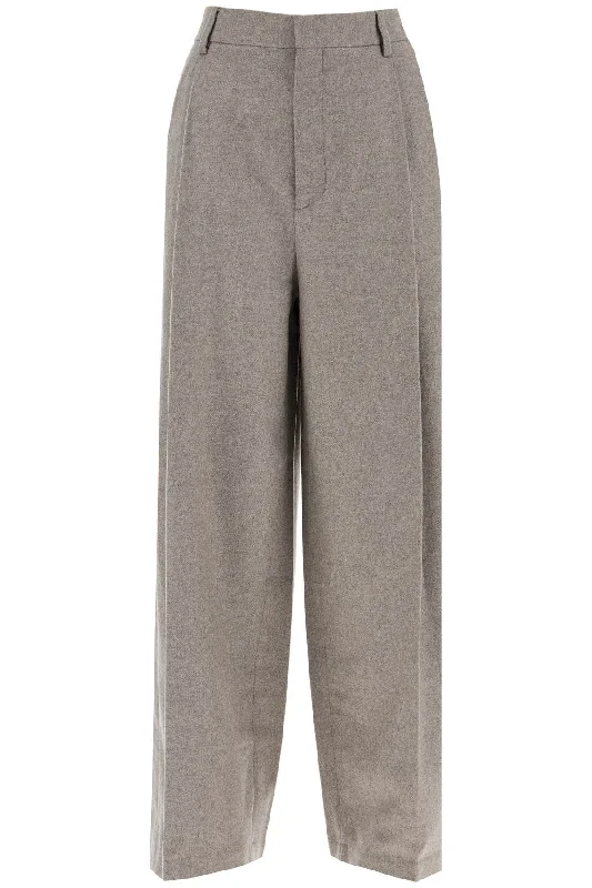 New Season Fashion Preview Sale Filippa K Women's Wide Leg Flannel Trousers For Men Or