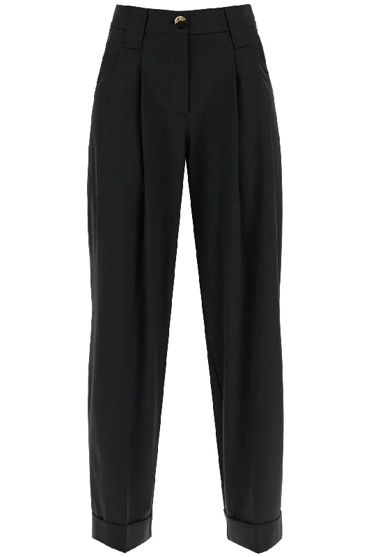 Shop Sales Ganni Women's Double Pleat Fluid Trousers